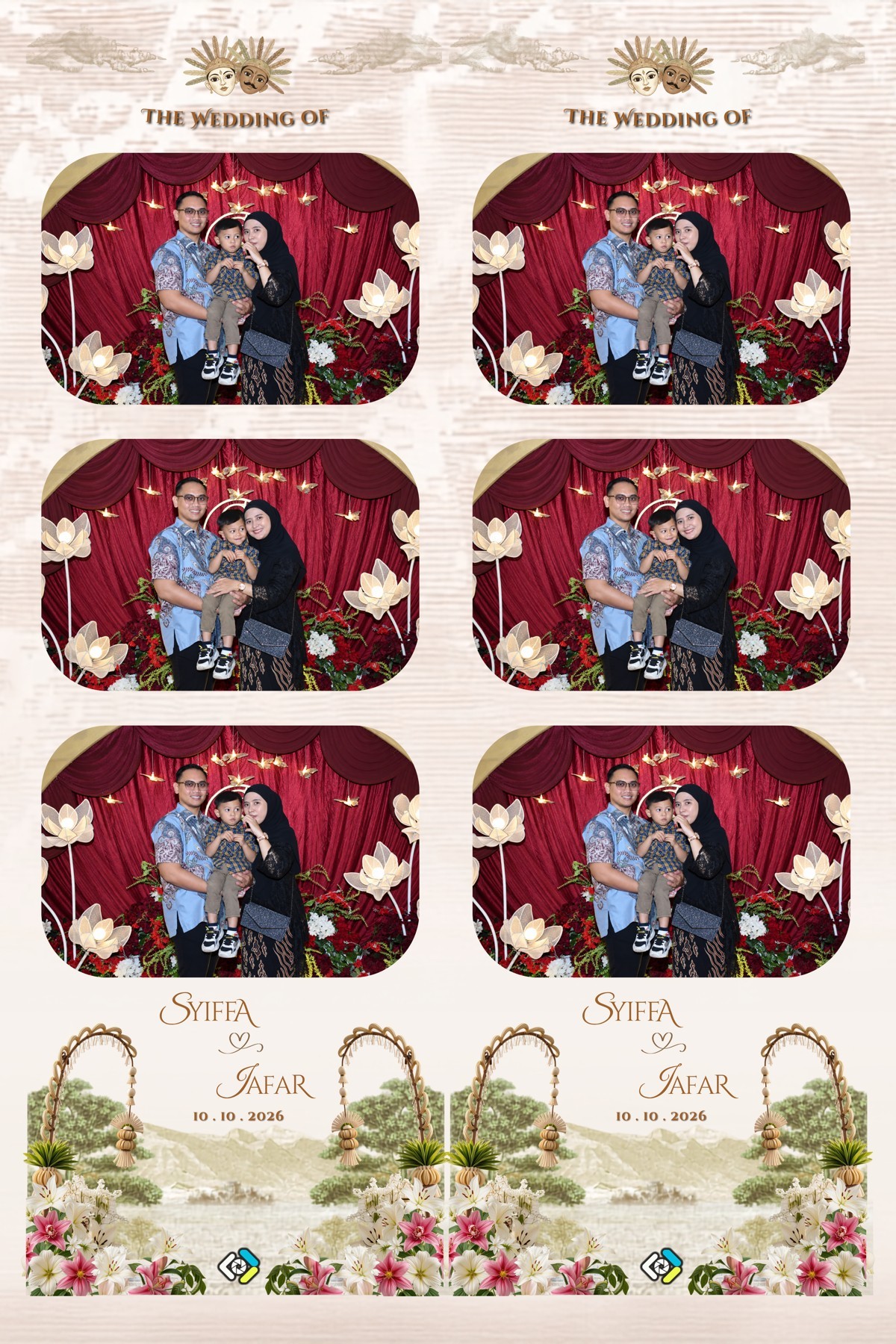 Strip foto asli Syiffa dan Jafar